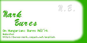 mark bures business card